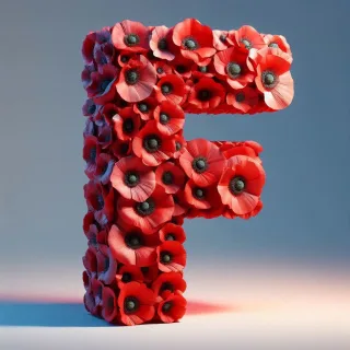 Poppies — letter F