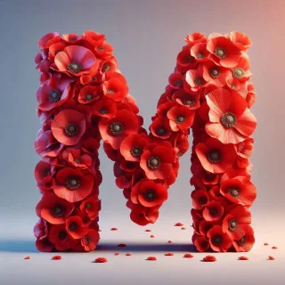 Poppies — letter M