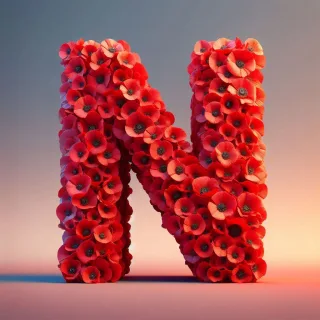 Poppies — letter N