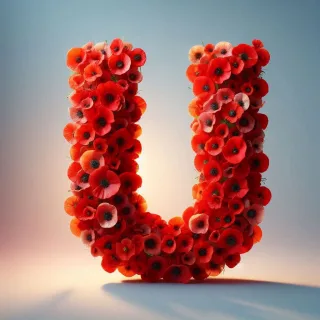 Poppies — letter U
