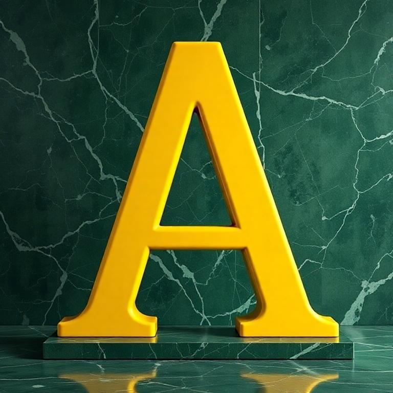 Porcelain — letter A