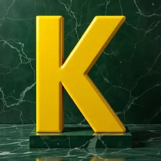 Porcelain — letter K