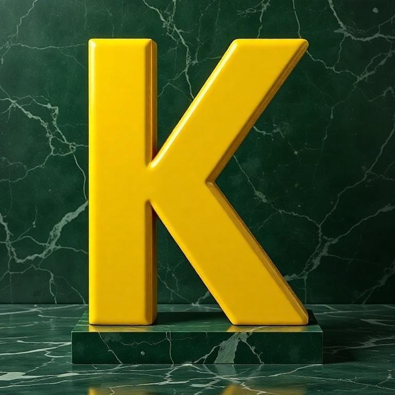 Porcelain — letter K