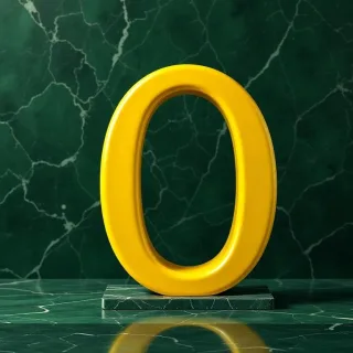 Porcelain — letter O