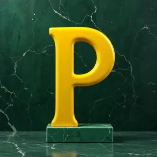Porcelain — letter P