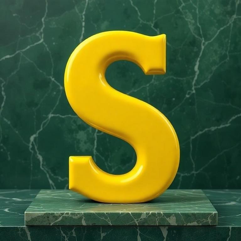 Porcelain — letter S