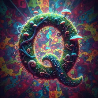 Psychodelic — letter Q