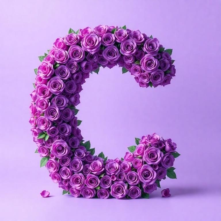 Purple rose 2 — letter C