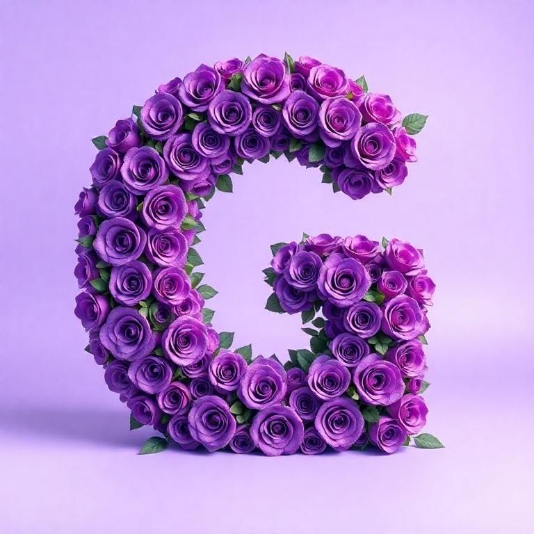 Purple rose 2 — letter G