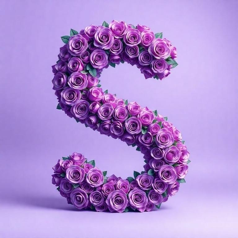 Purple rose 2 — letter S