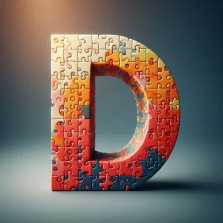 Puzzle — letter D