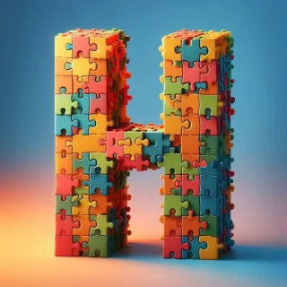 Puzzle — letter H