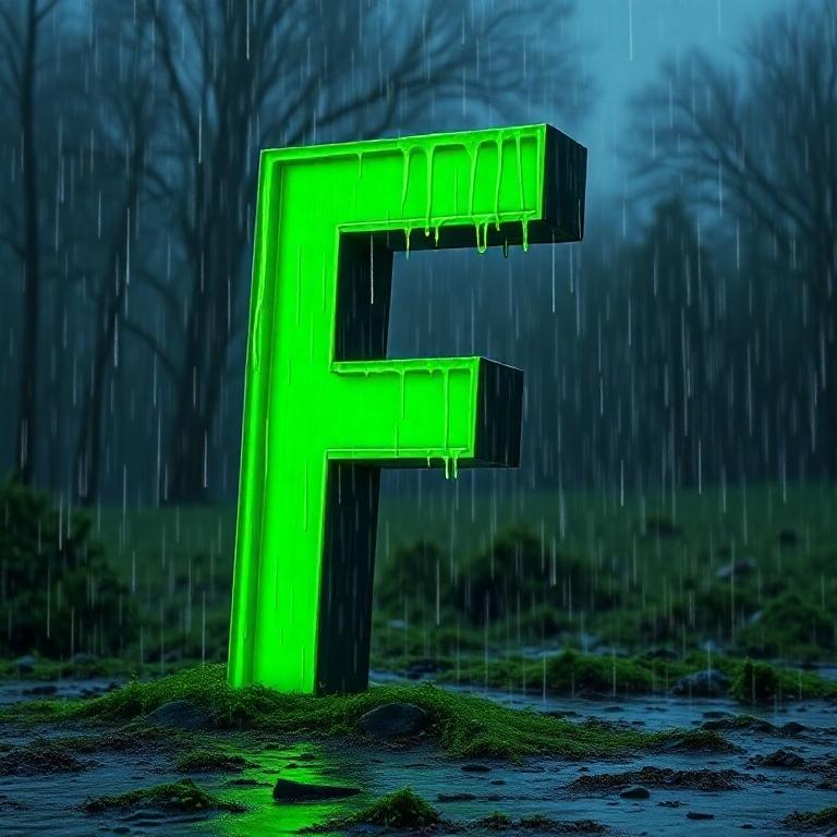 Rain — letter F