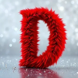 Red fur 2 — letter D
