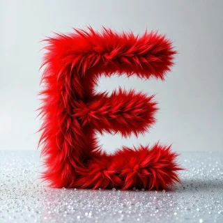 Red fur 2 — letter E
