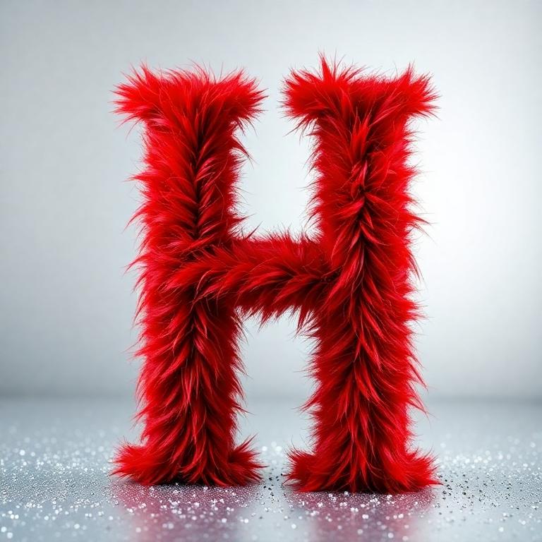 Red fur 2 — letter H