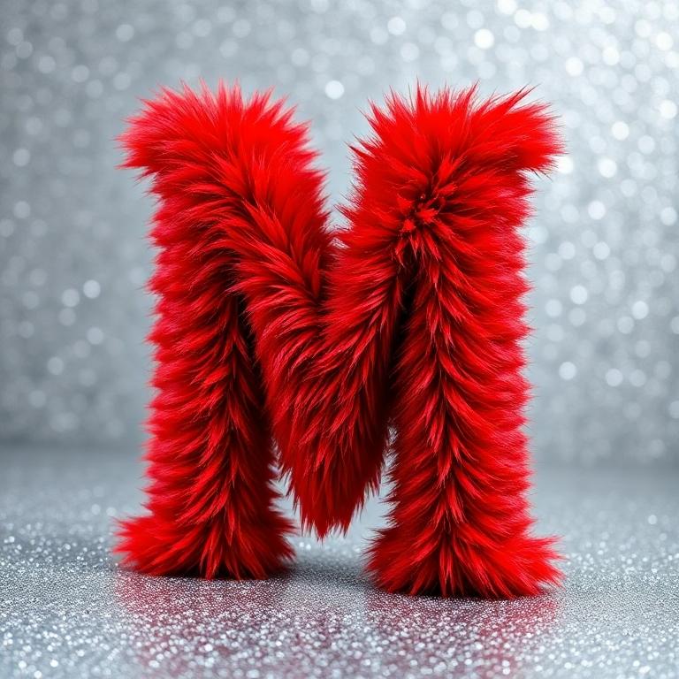 Red fur 2 — letter M