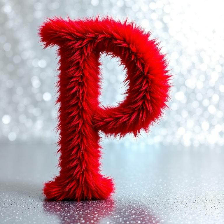 Red fur 2 — letter P