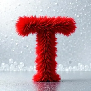 Red fur 2 — letter T