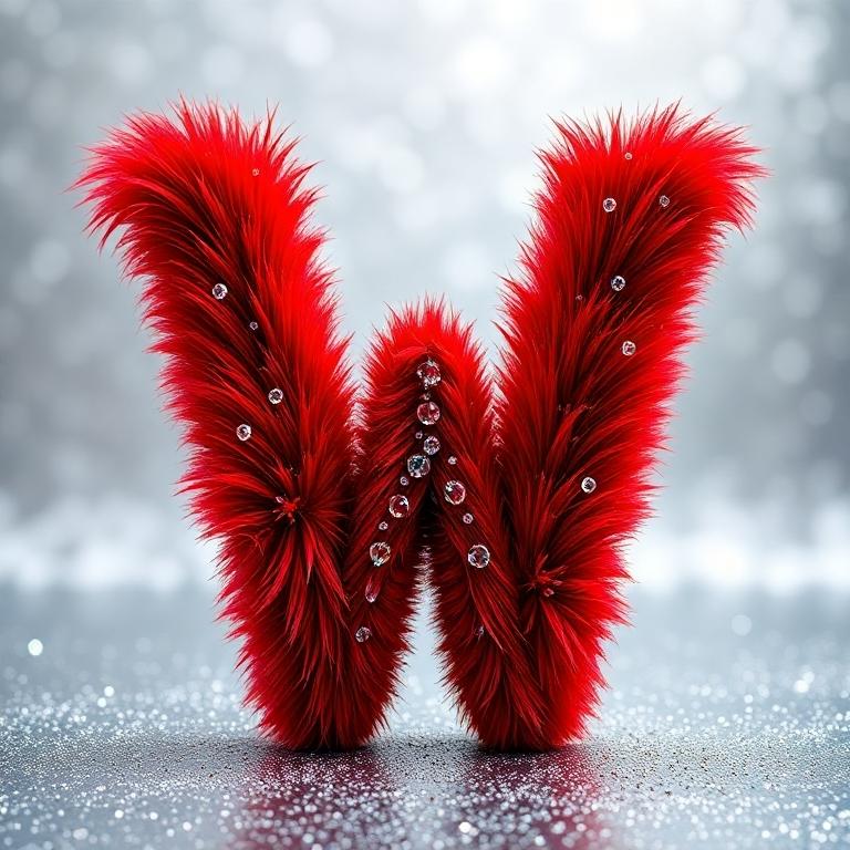Red fur 2 — letter W