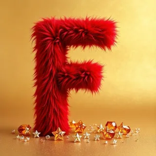 Red fur — letter F