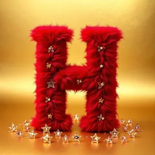 Red fur — letter H