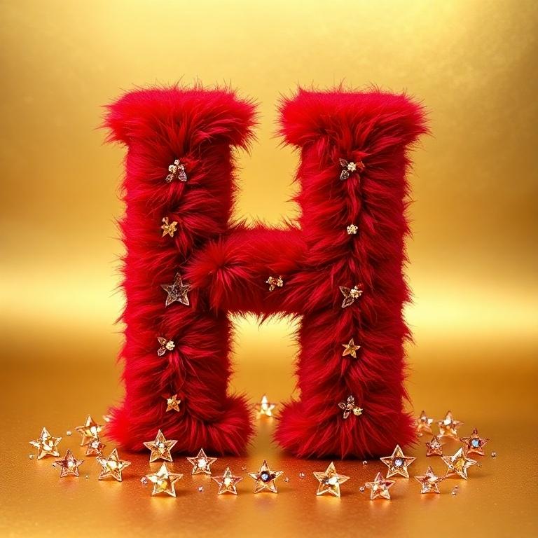 Red fur — letter H