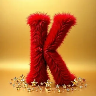 Red fur — letter K