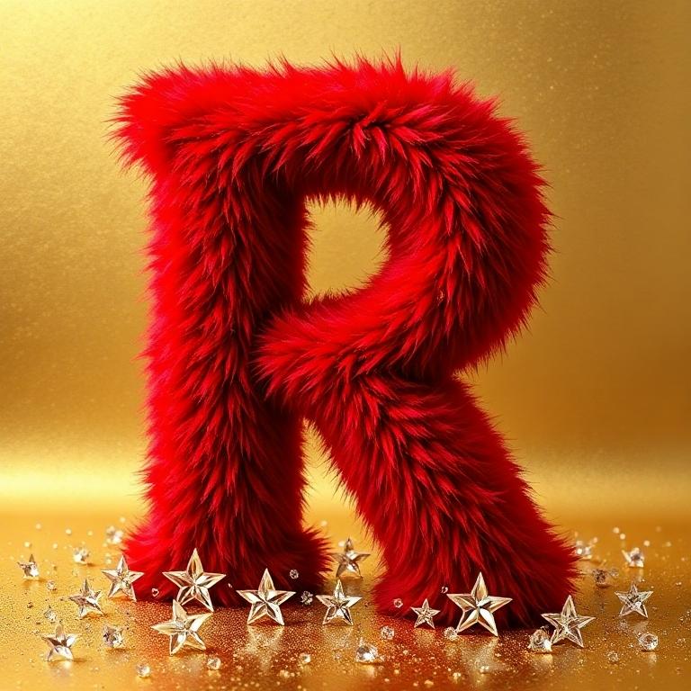 Red fur — letter R