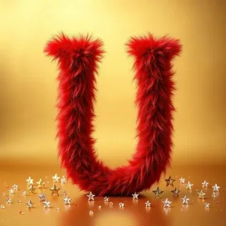 Red fur — letter U