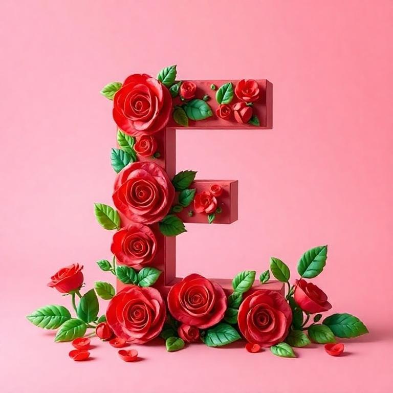 Roses 3 — letter E