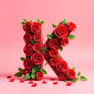 Roses 3 — letter K