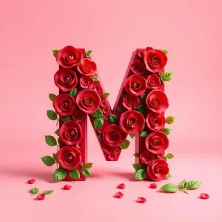 Roses 3 — letter M
