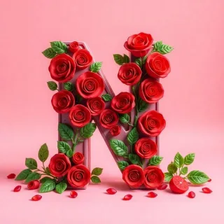 Roses 3 — letter N