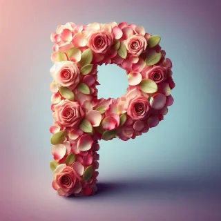Roses — letter P