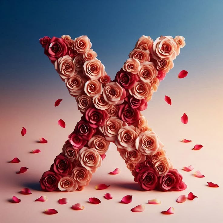 Roses — letter X