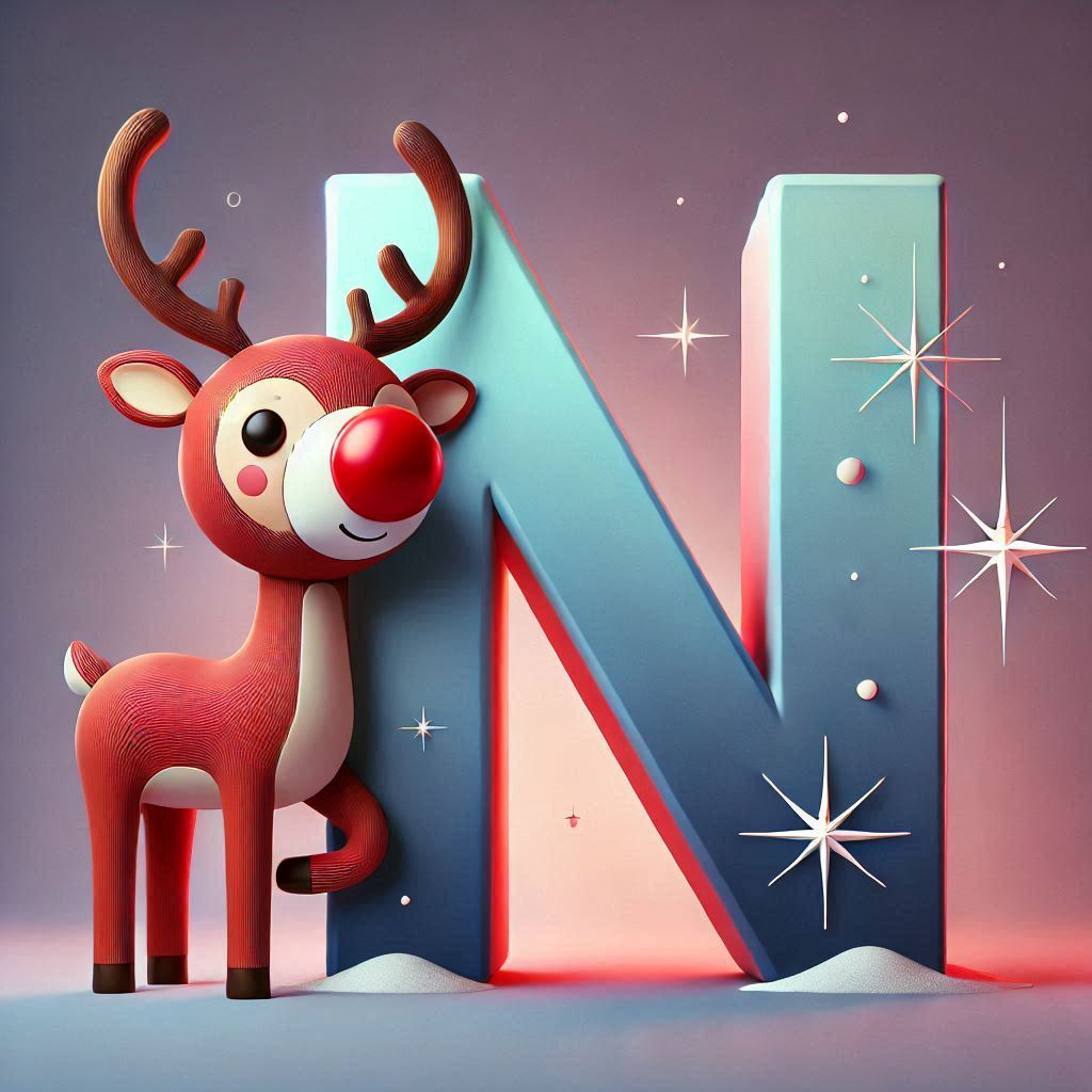 Rudolph — letter N (variant 2)