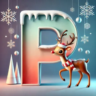 Rudolph — letter P (variant 2)