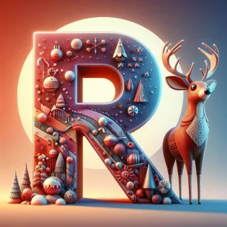 Rudolph — letter R (variant 2)