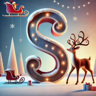 Rudolph — letter S (variant 2)