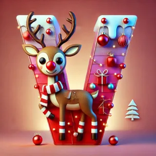 Rudolph — letter V (variant 2)