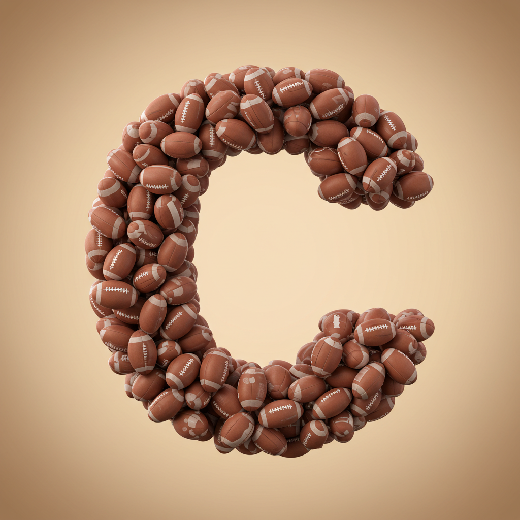 Rugby balls — letter C