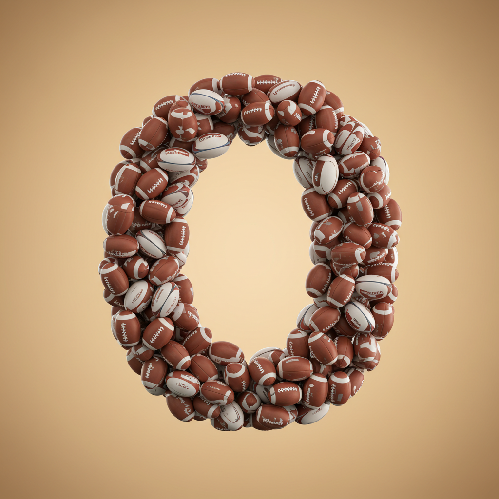 Rugby balls — letter O
