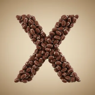Rugby balls — letter X