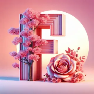 Sakura tree 2 — letter F