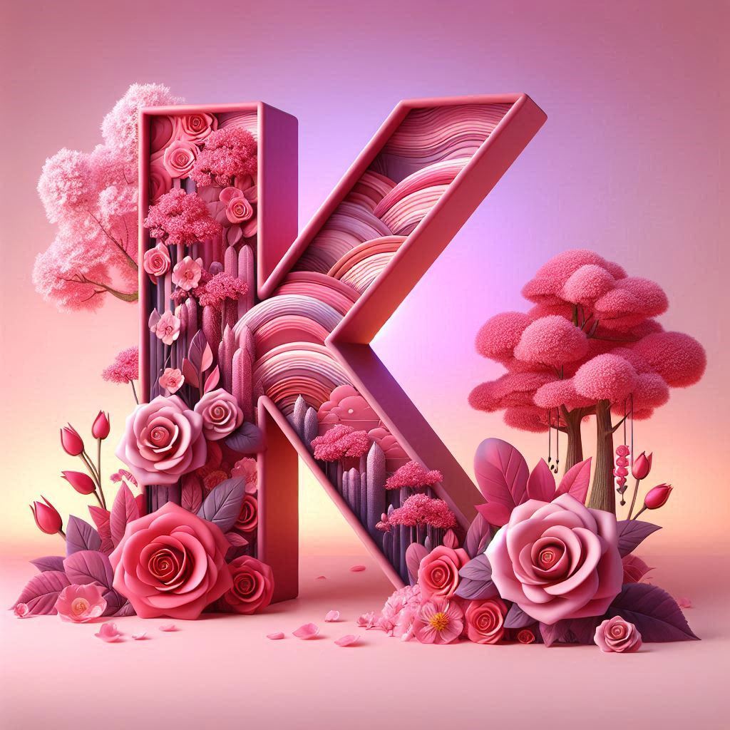 Sakura tree 2 — letter K (variant 2)