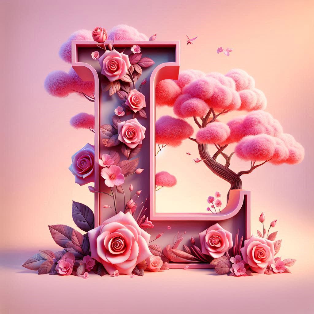 Sakura tree 2 — letter L (variant 2)