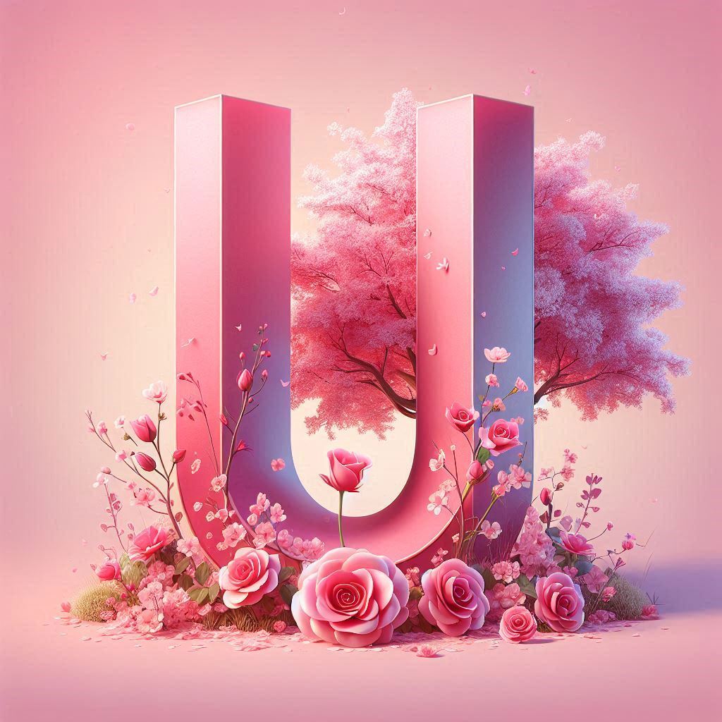 Sakura tree 2 — letter U (variant 2)
