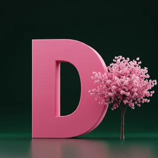 Sakura tree — letter D