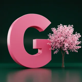 Sakura tree — letter G